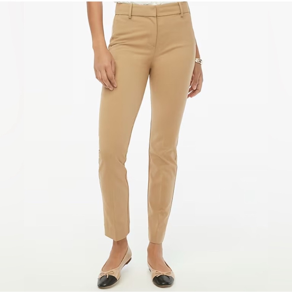 J. Crew Factory Khaki Stretch Lexie Ankle Pants. Size 4